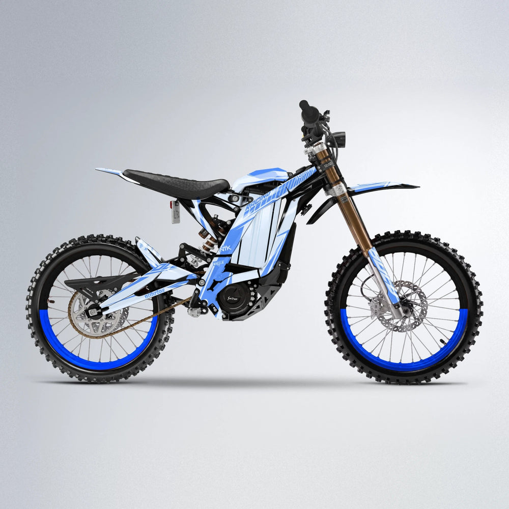 TEMPEST Sur-Ron Light Bee motocross graphics kit in Blue
