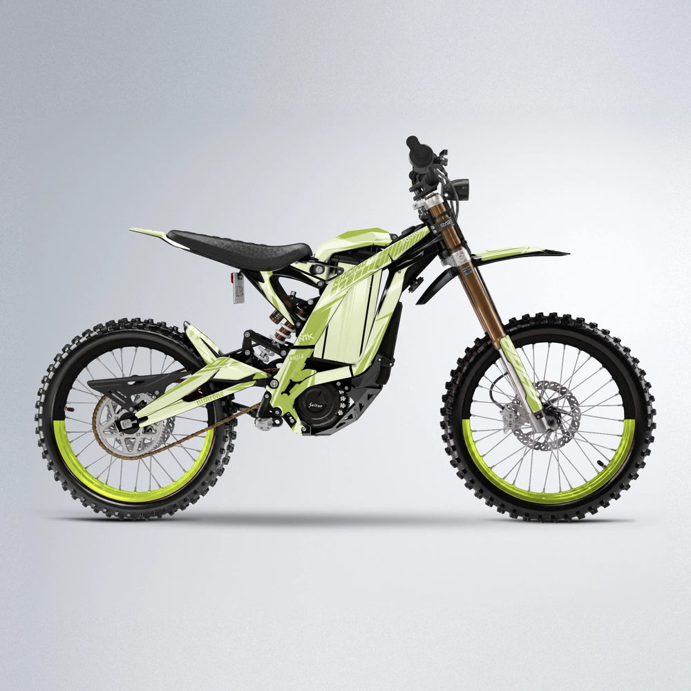 TEMPEST Sur-Ron Light Bee motocross graphics kit in Olive