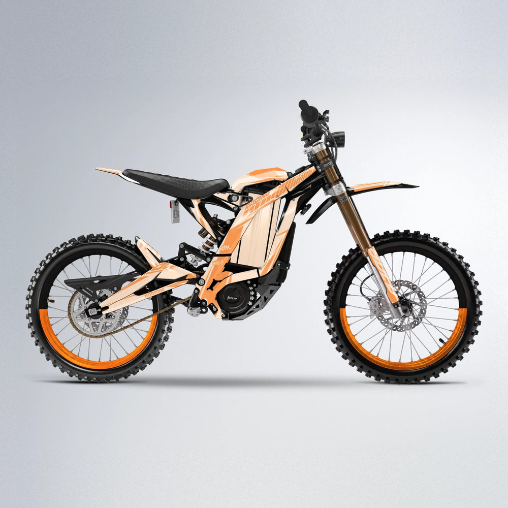 TEMPEST Sur-Ron Light Bee motocross graphics kit in Orange