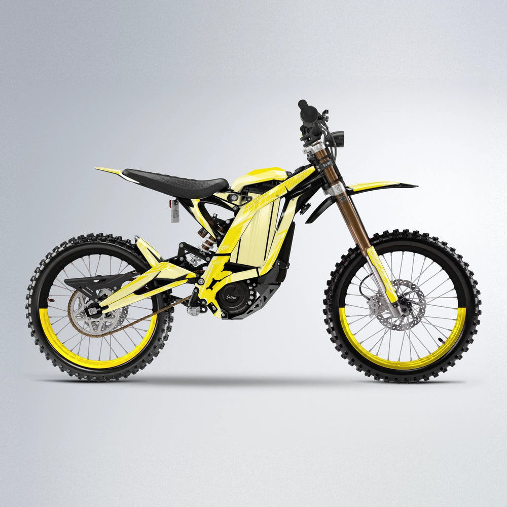 TEMPEST Sur-Ron Light Bee motocross graphics kit in Yellow
