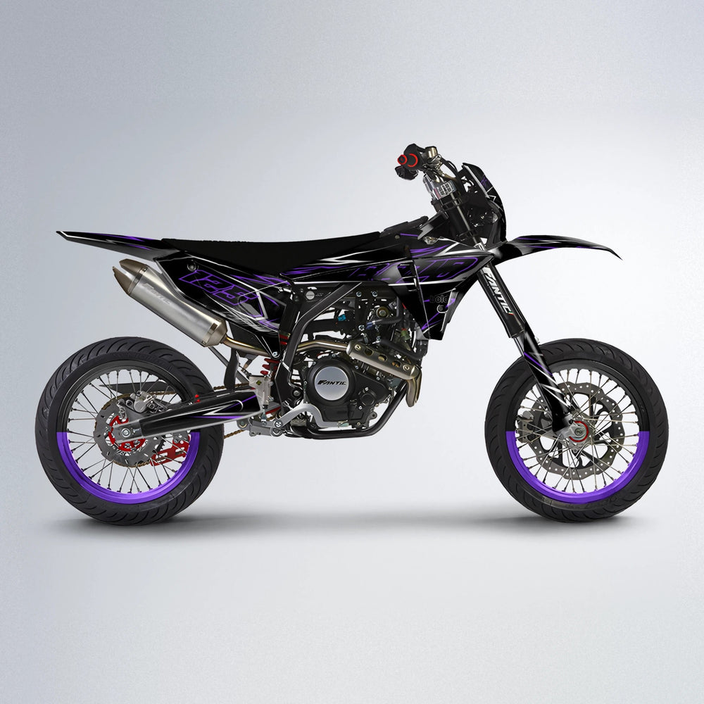 TEMPTATION Fantic supermoto graphics kit in Purple