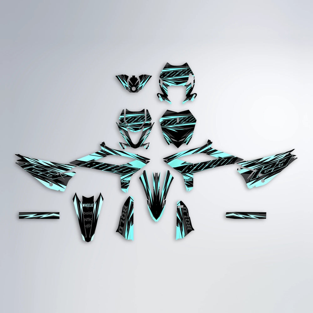 THUNDERSTRUCK Beta graphics kit parts layout in Mint