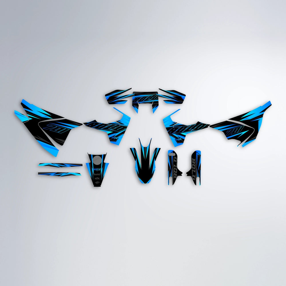 THUNDERSTRUCK Husqvarna 701 graphics kit parts layout in Custom Colour