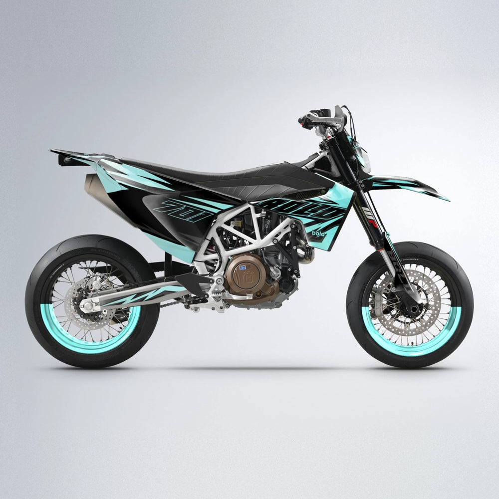 THUNDERSTRUCK Husqvarna 701 supermoto graphics kit in Mint