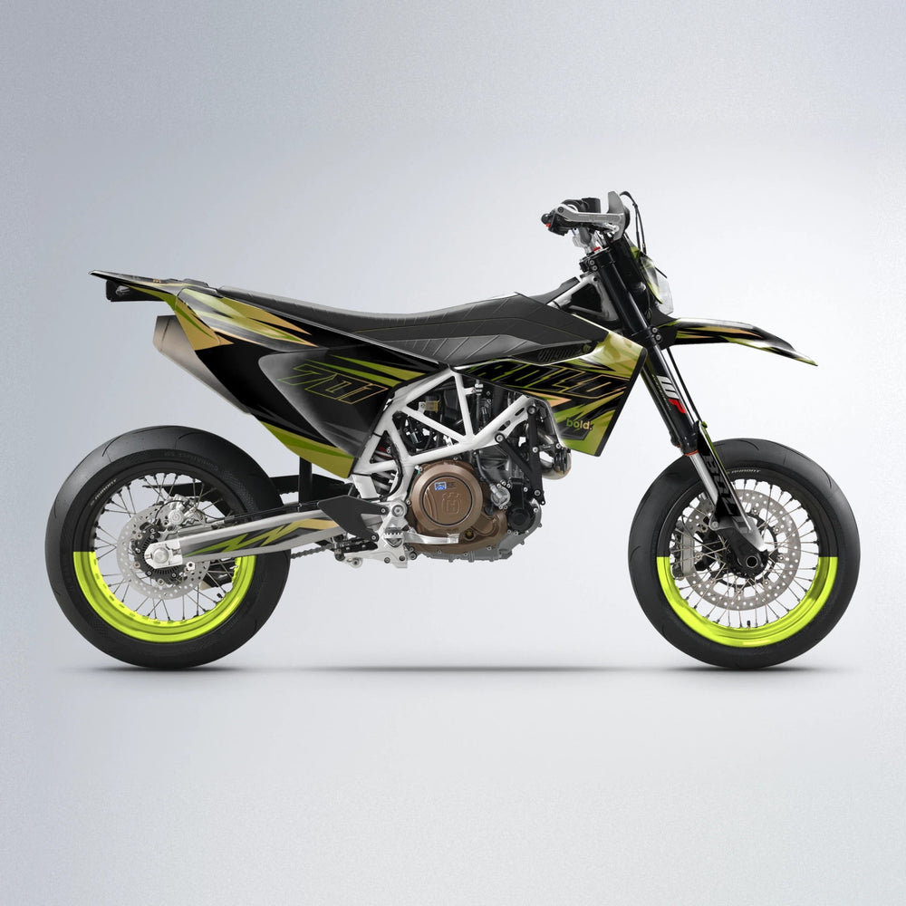 THUNDERSTRUCK Husqvarna 701 supermoto graphics kit in Olive