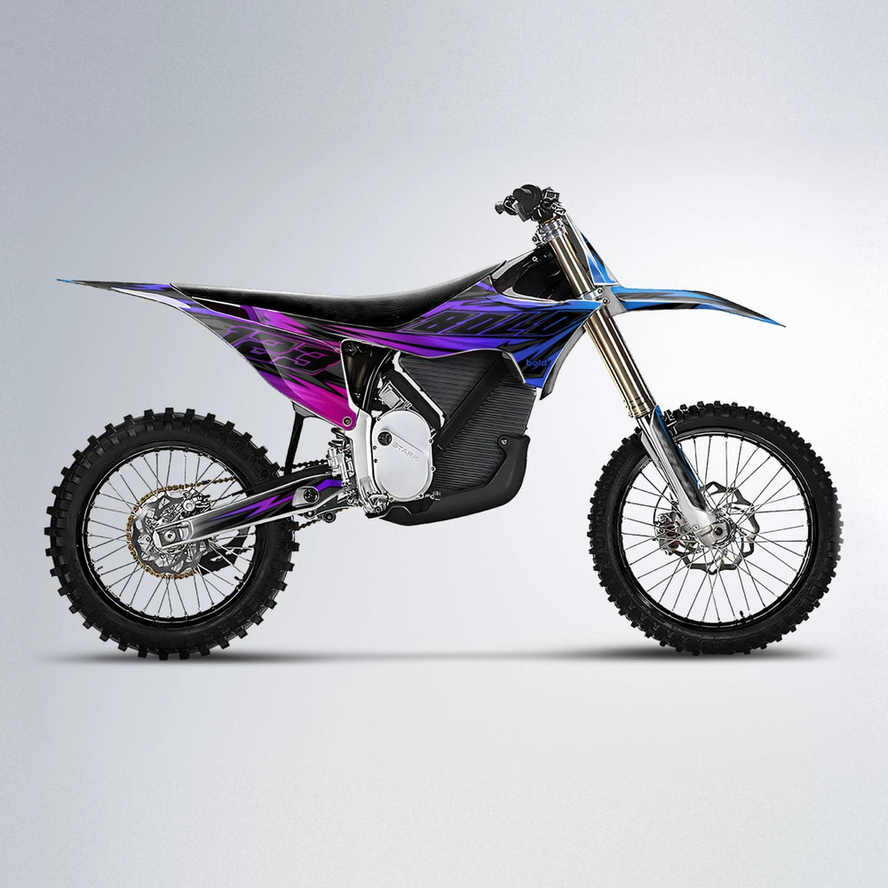 THUNDERSTRUCK Stark Varg MX motocross graphics kit in Blue Purple Fade