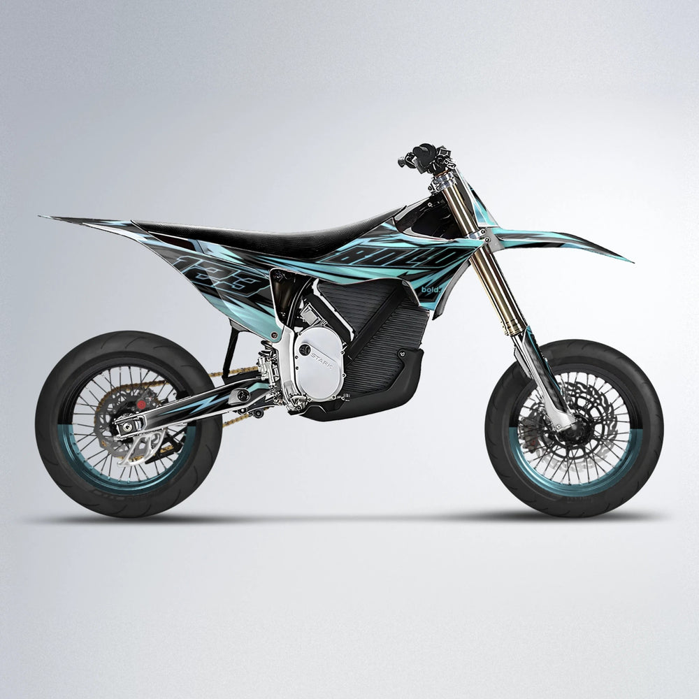 THUNDERSTRUCK Stark Varg SM supermoto graphics kit in Mint
