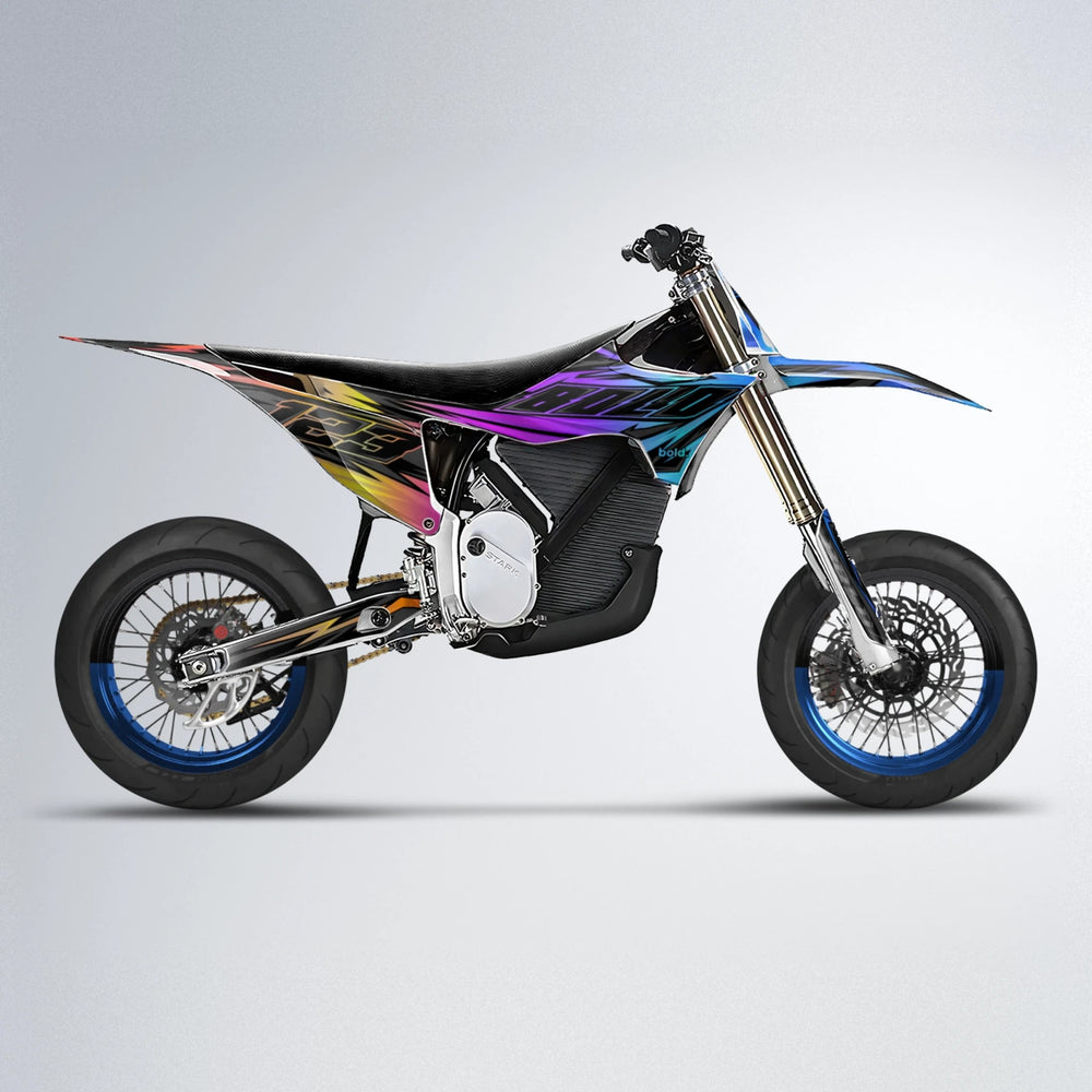 THUNDERSTRUCK Stark Varg SM supermoto graphics kit in Sunset Fade