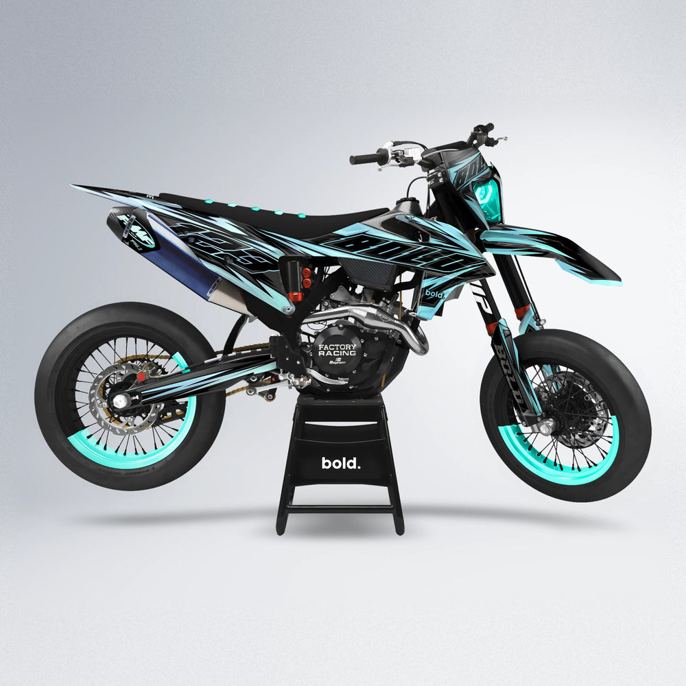 THUNDERSTRUCK supermoto graphics kit in Mint