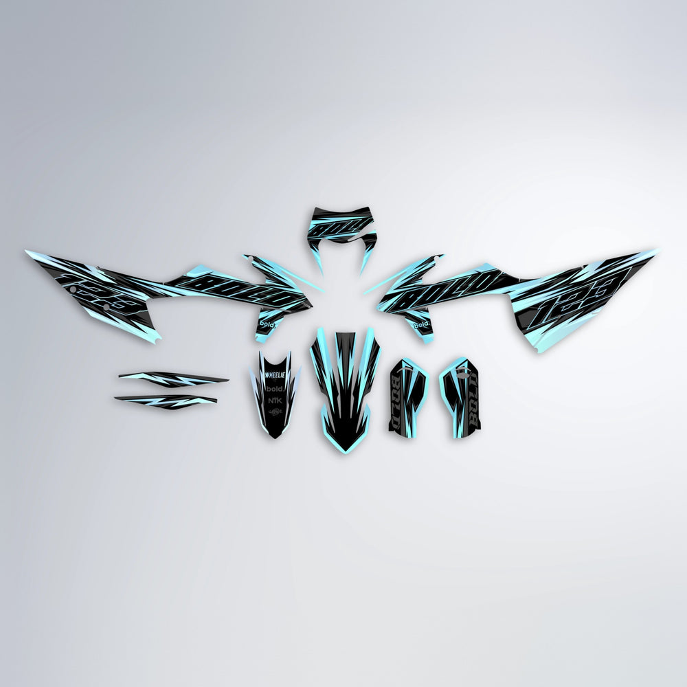 THUNDERSTRUCK graphics kit parts layout in Mint