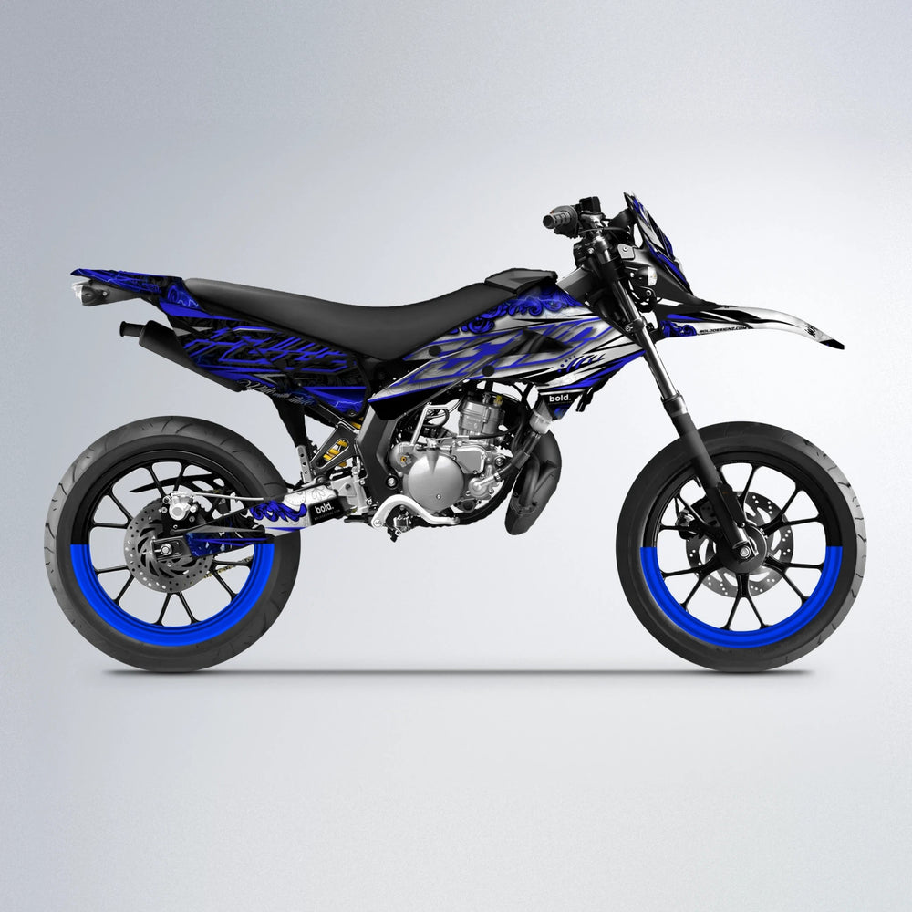 TIDAL Derbi Senda supermoto graphics kit in Blue
