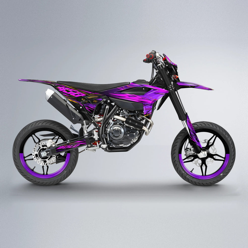 TOTH Beta supermoto graphics kit in Custom Colour