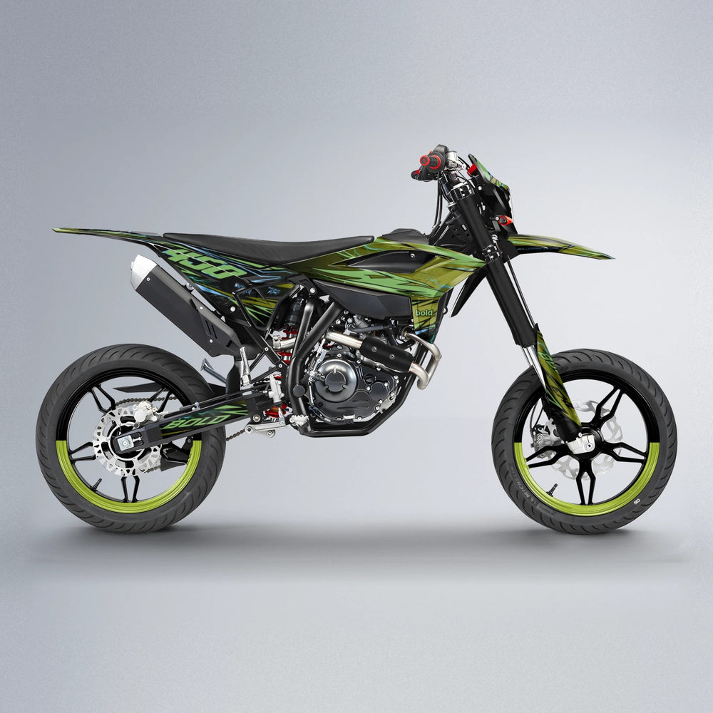 TOTH Beta supermoto graphics kit in Olive