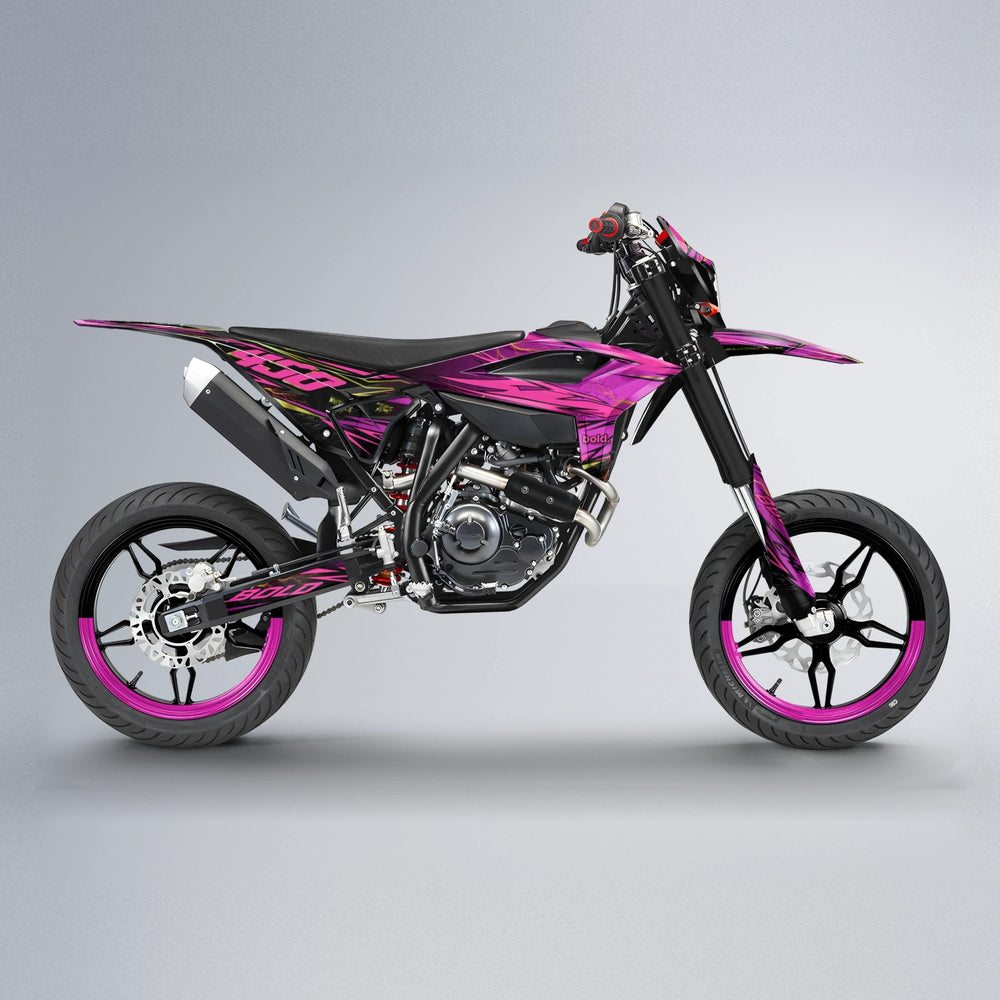 TOTH Beta supermoto graphics kit in Pink