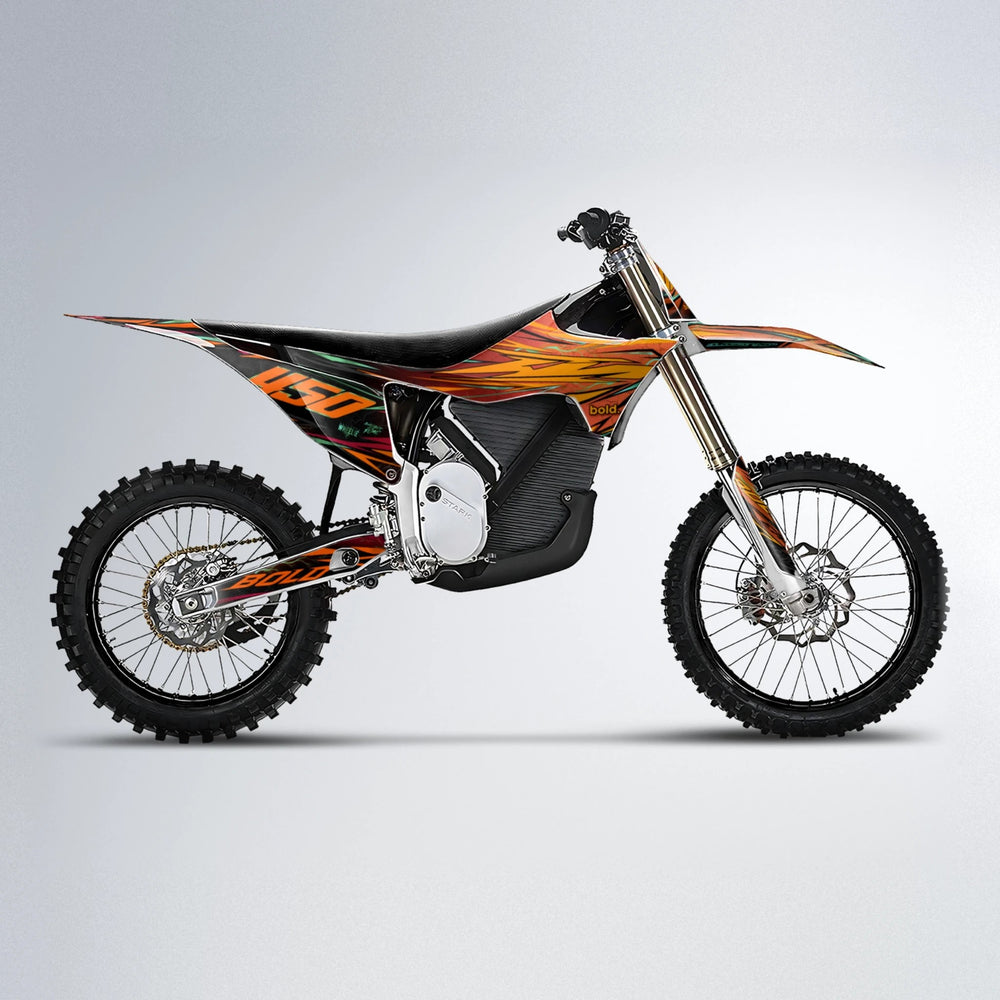 TOTH Stark Varg MX motocross graphics kit in Red & Orange