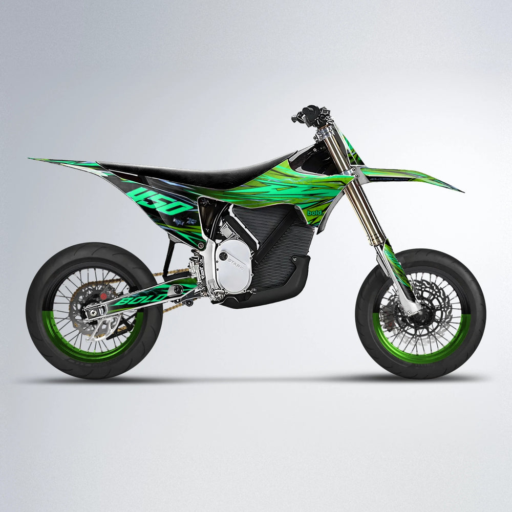 TOTH Stark Varg SM supermoto graphics kit in Green
