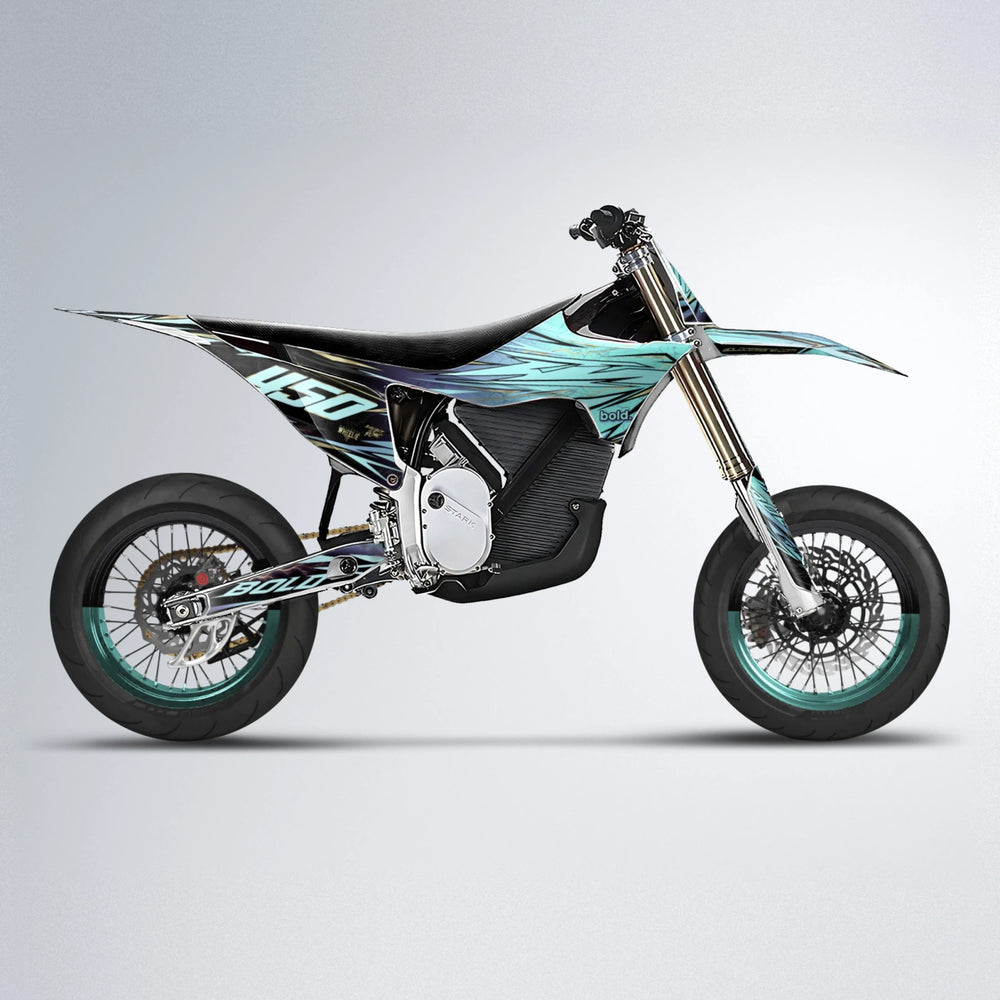 TOTH Stark Varg SM supermoto graphics kit in Mint