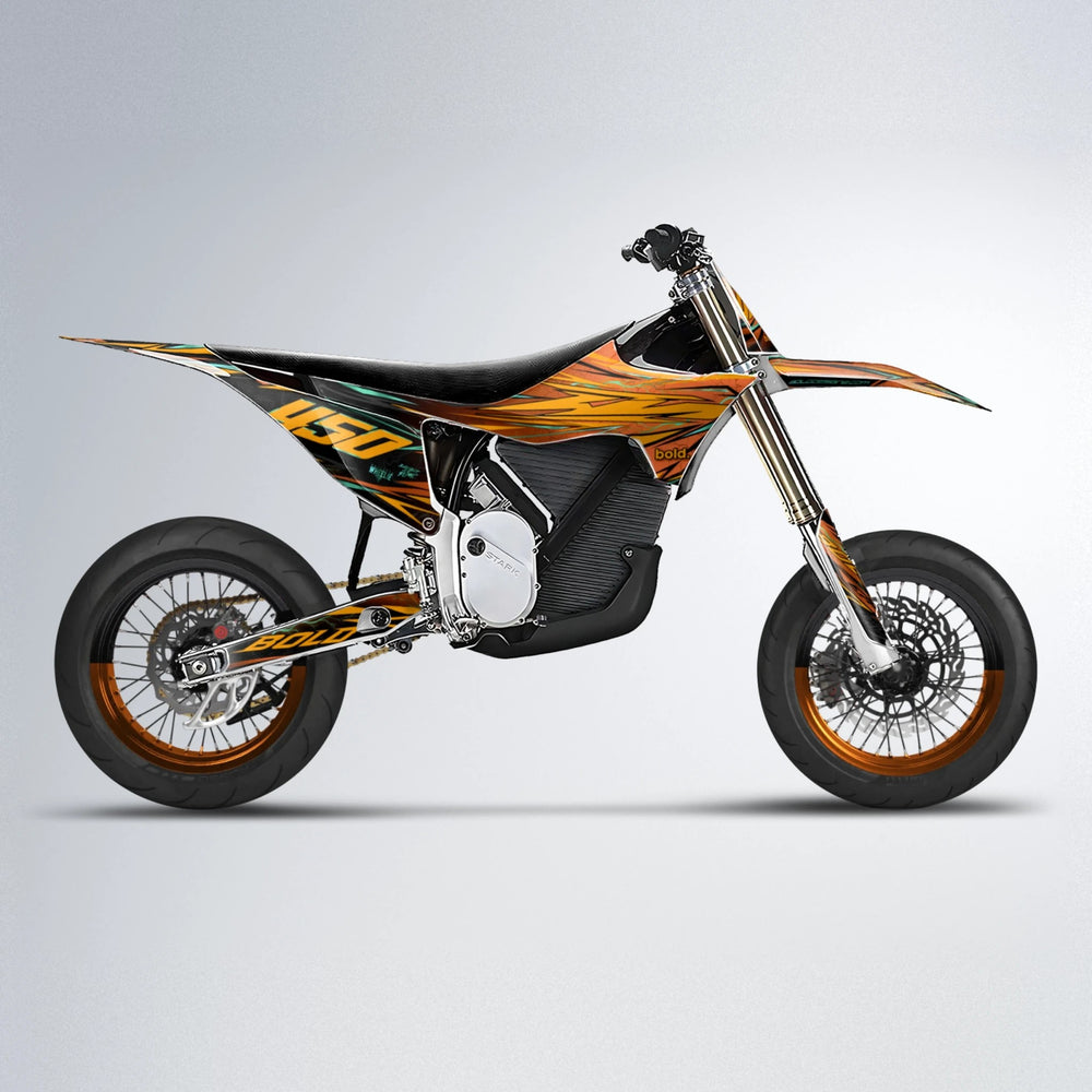 TOTH Stark Varg SM supermoto graphics kit in Orange