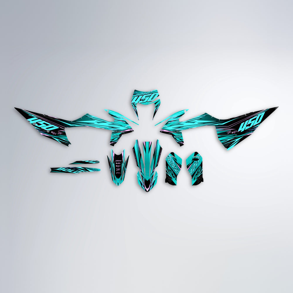 TOTH graphics kit parts layout in Teal
