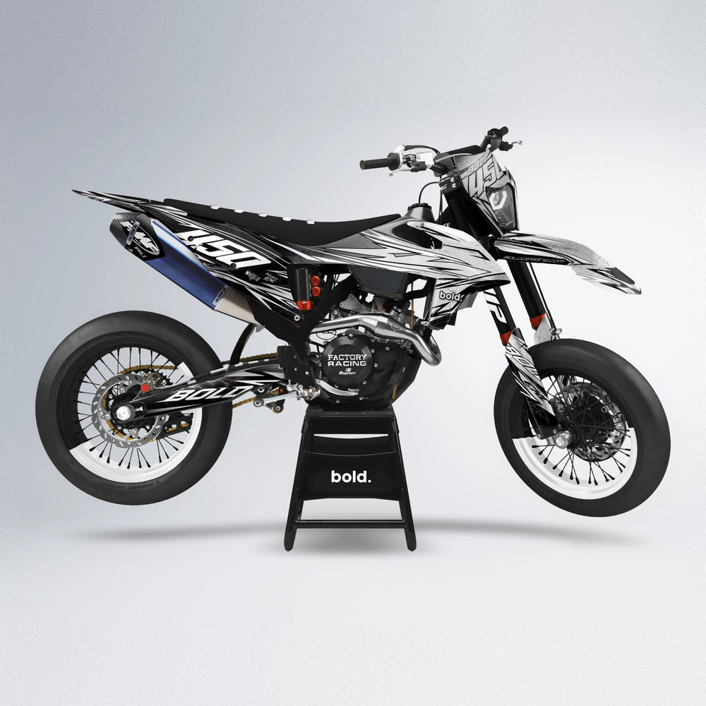 TOTH supermoto graphics kit in White
