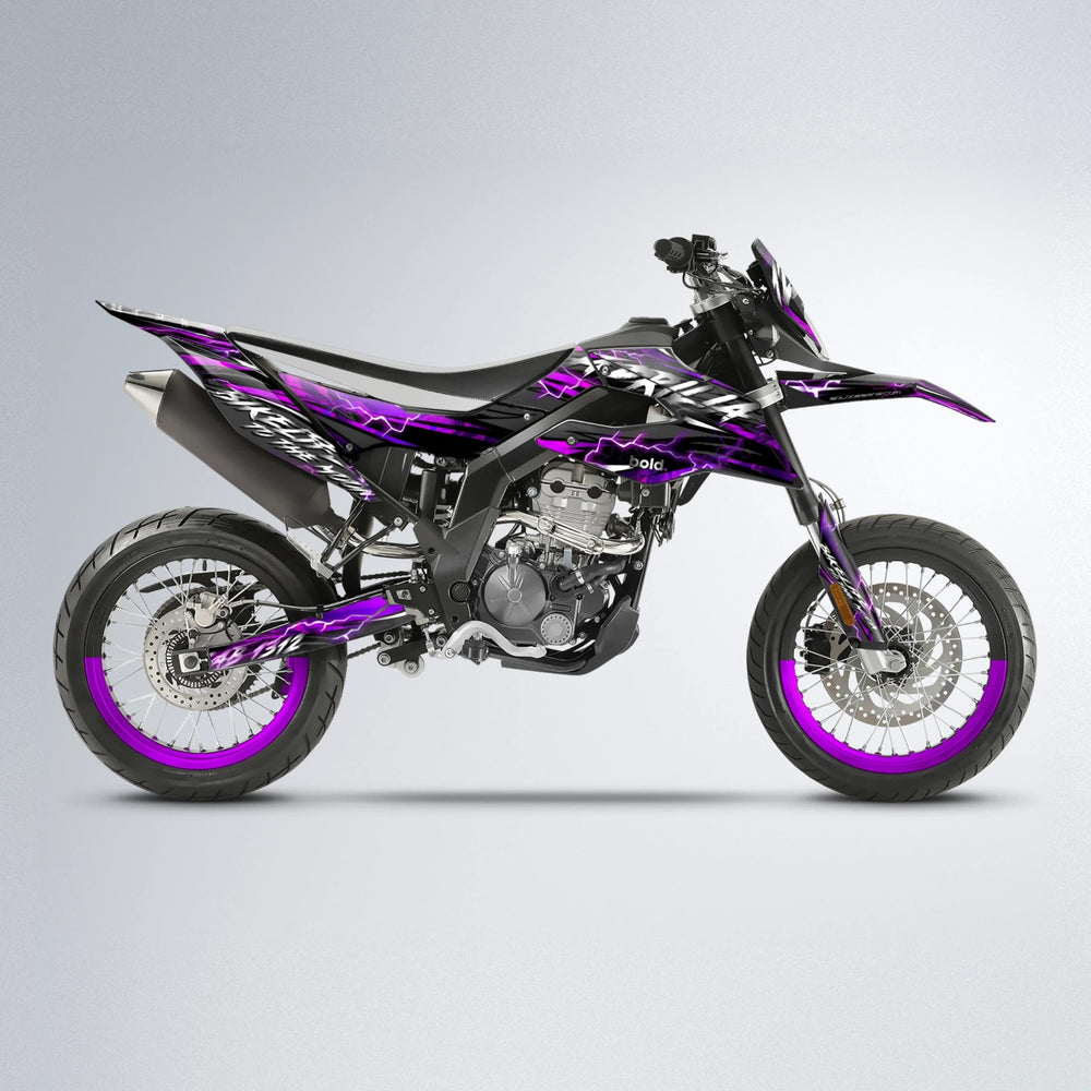 TRINITY Aprilia SX 125 supermoto graphics kit in Custom Colour