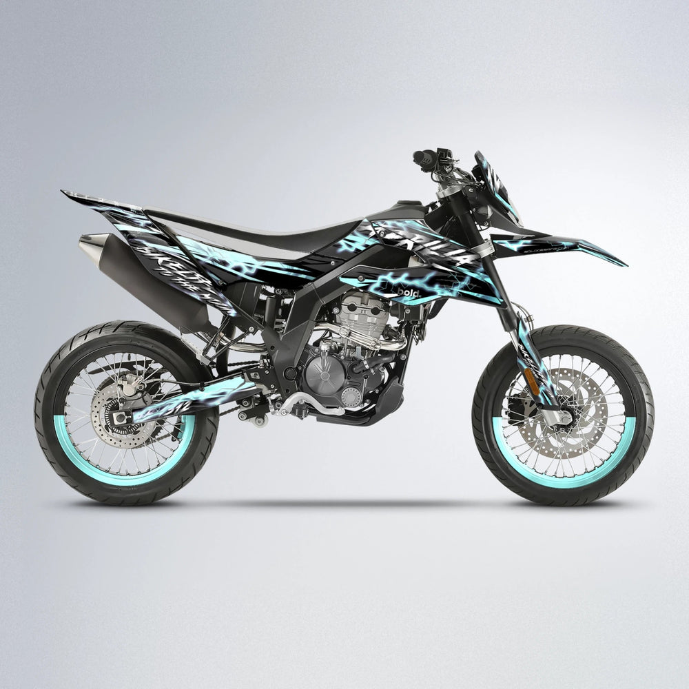 TRINITY Aprilia SX 125 supermoto graphics kit in Mint