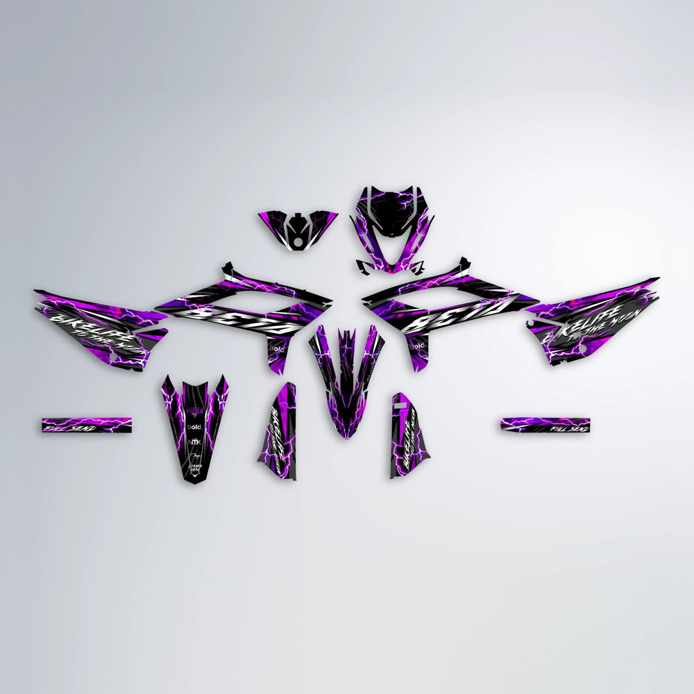 TRINITY Beta graphics kit parts layout in Custom Colour