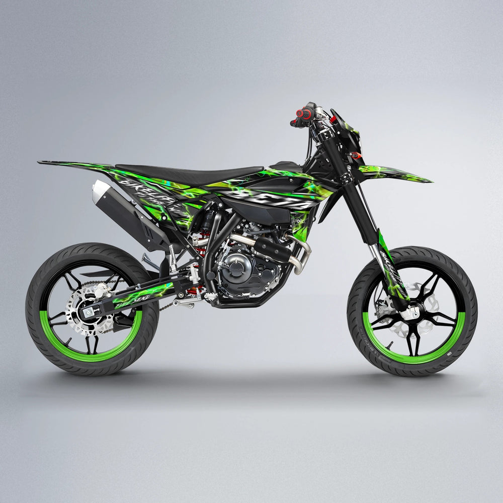 TRINITY Beta supermoto graphics kit in Green