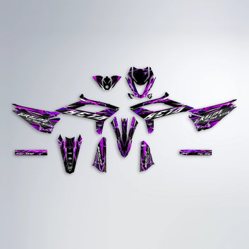 TRINITY Beta graphics kit parts layout in Pink