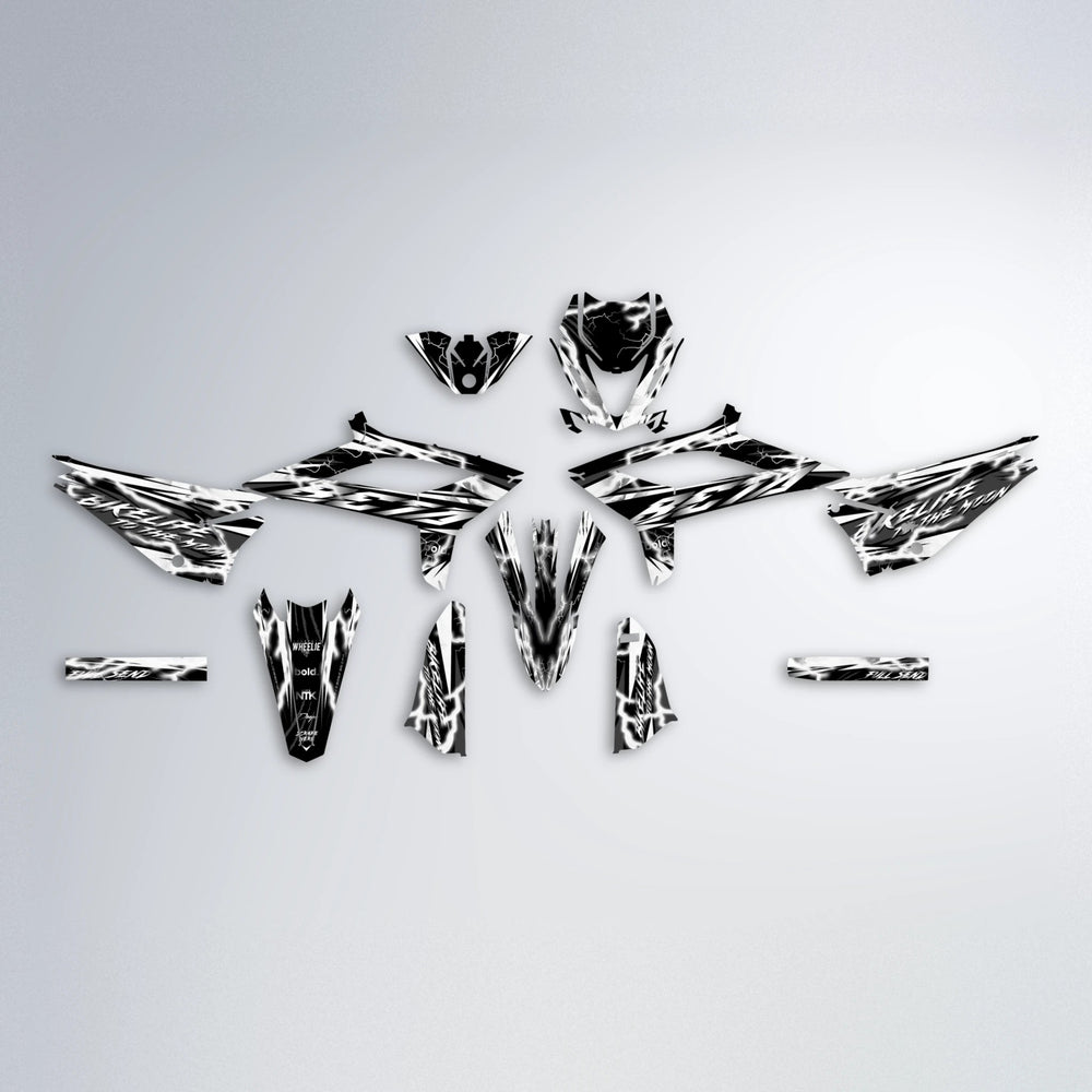 TRINITY Beta graphics kit parts layout in White
