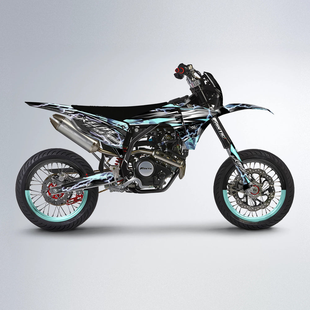 TRINITY Fantic supermoto graphics kit in Mint