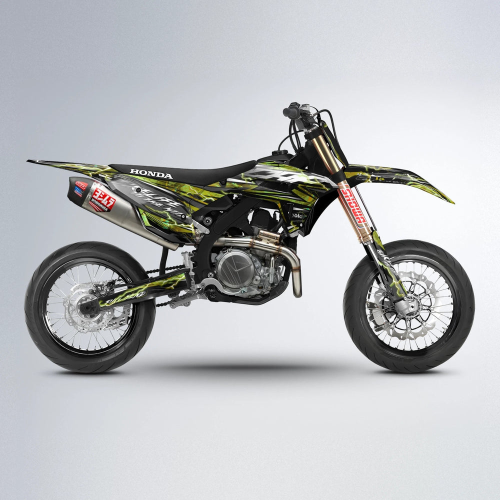 TRINITY Honda supermoto graphics kit in Olive