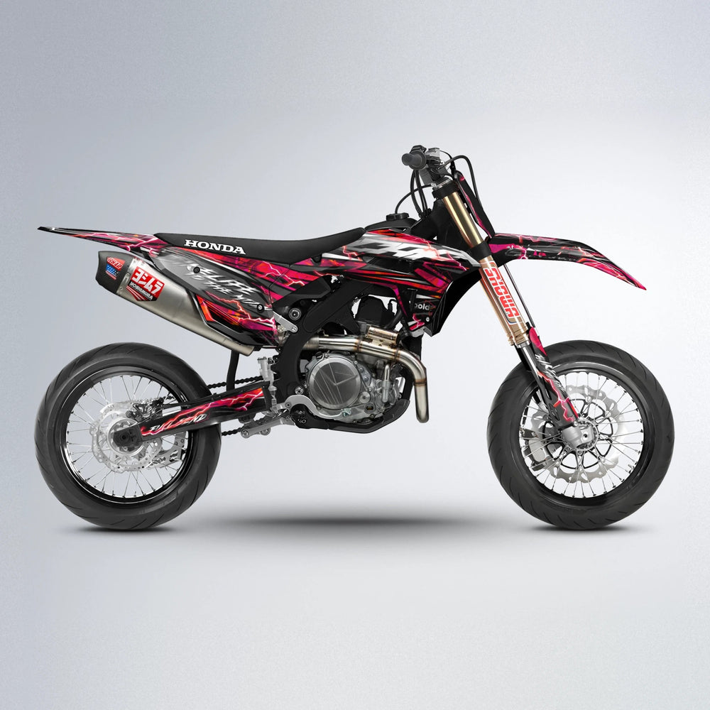TRINITY Honda supermoto graphics kit in Red