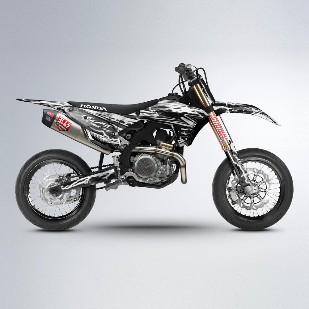 TRINITY Honda supermoto graphics kit in White