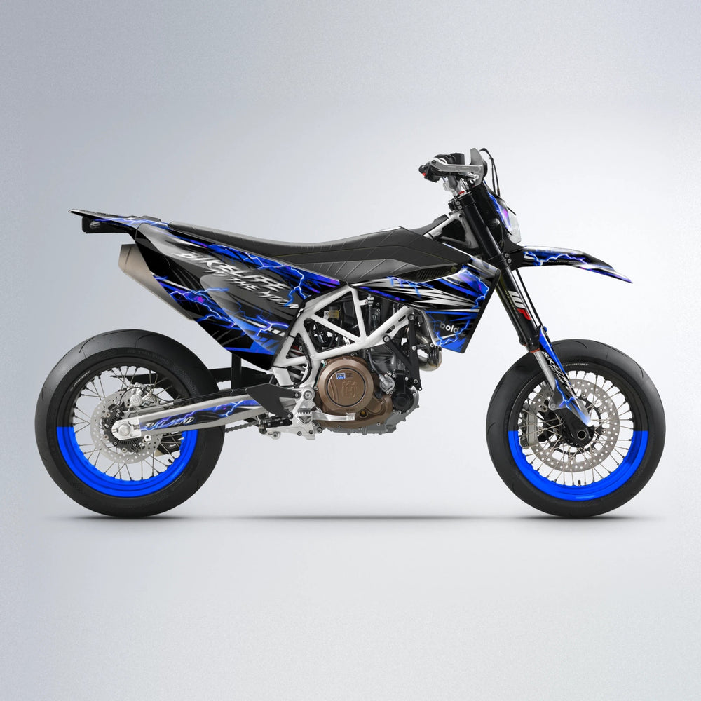 TRINITY Husqvarna 701 supermoto graphics kit in Blue