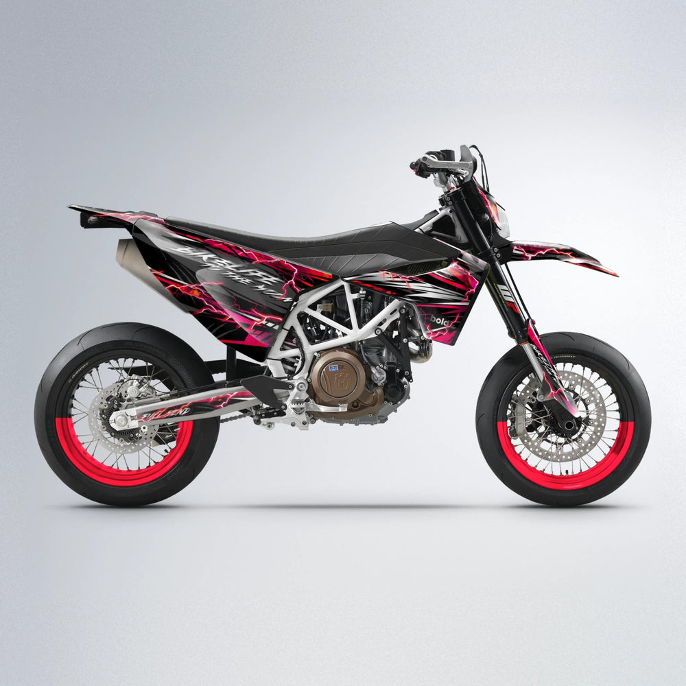TRINITY Husqvarna 701 supermoto graphics kit in Red