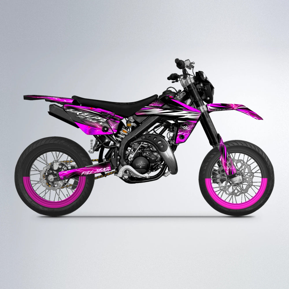 TRINITY Rieju MRT supermoto graphics kit in Pink