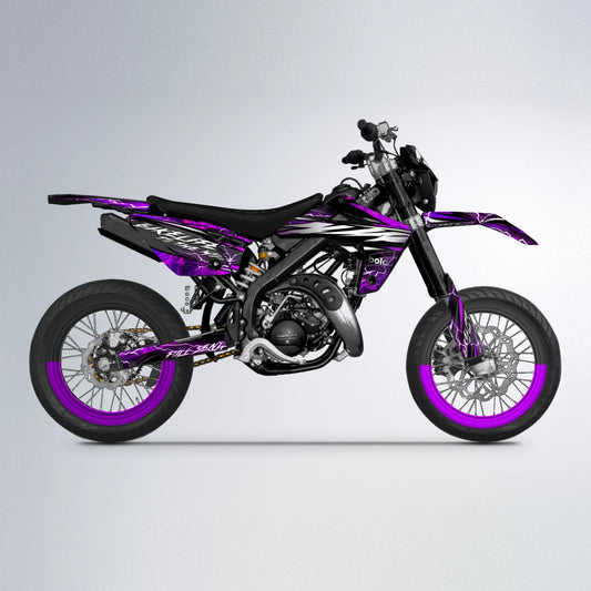 TRINITY Rieju MRT supermoto graphics kit in Purple