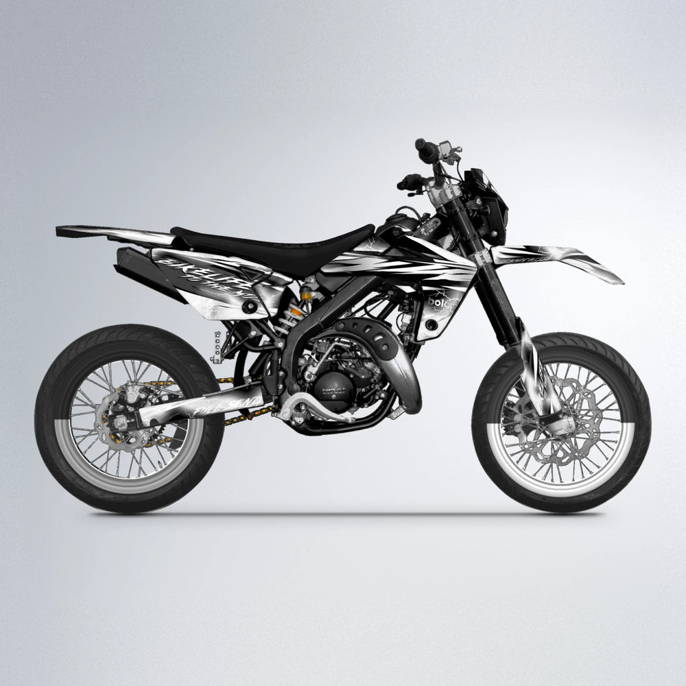 TRINITY Rieju MRT supermoto graphics kit in White