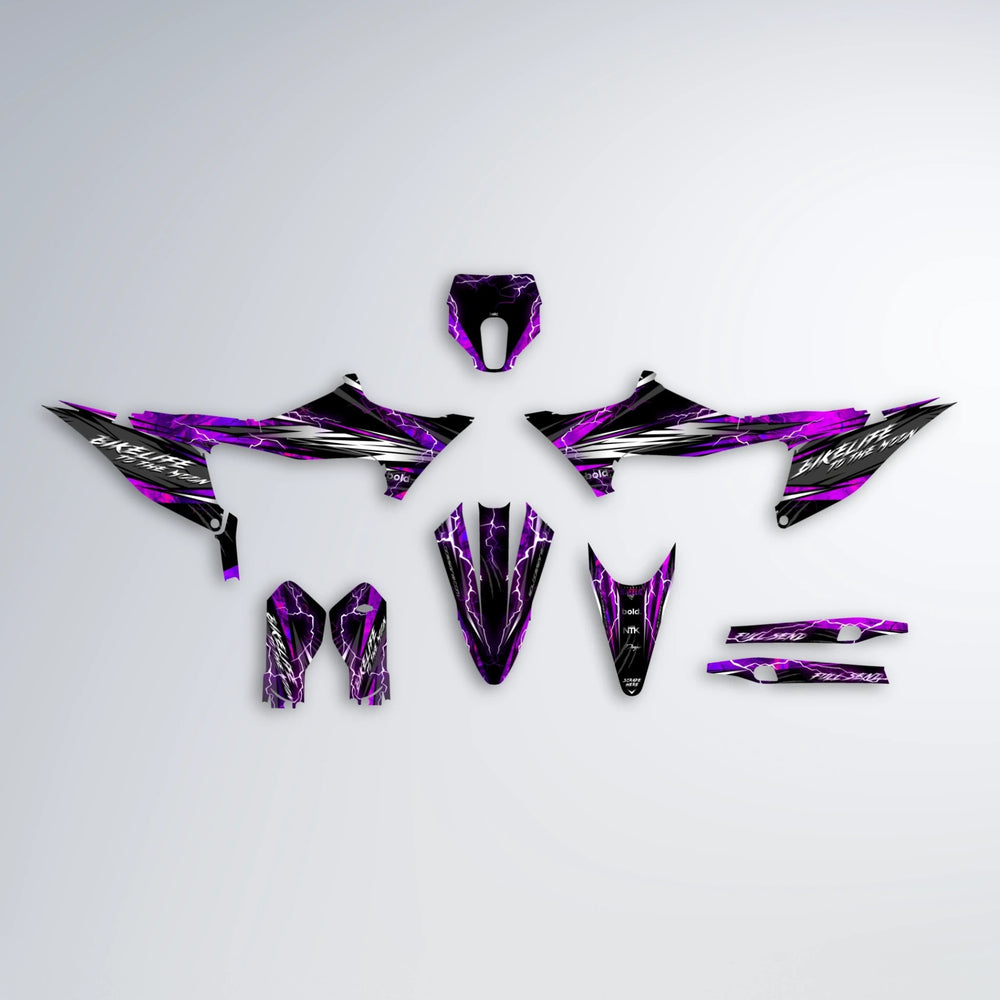 TRINITY Stark Varg MX graphics kit parts layout in Custom Colour