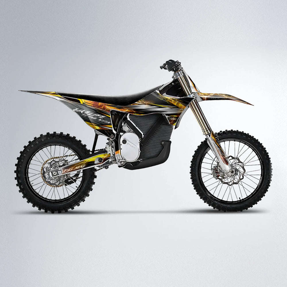 TRINITY Stark Varg MX motocross graphics kit in Orange & Yellow