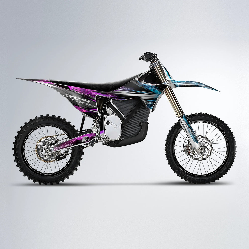 TRINITY Stark Varg MX motocross graphics kit in Pink & Light Blue