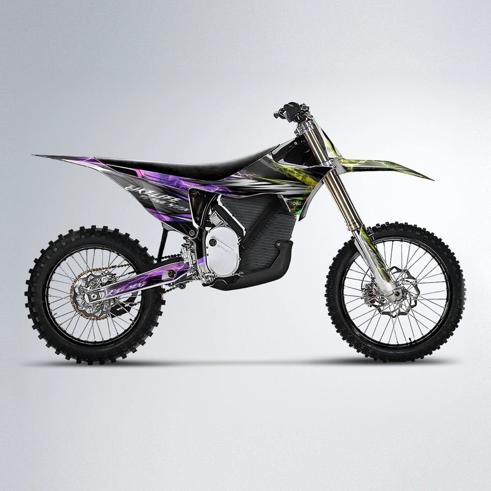 TRINITY Stark Varg MX motocross graphics kit in Purple & Yellow