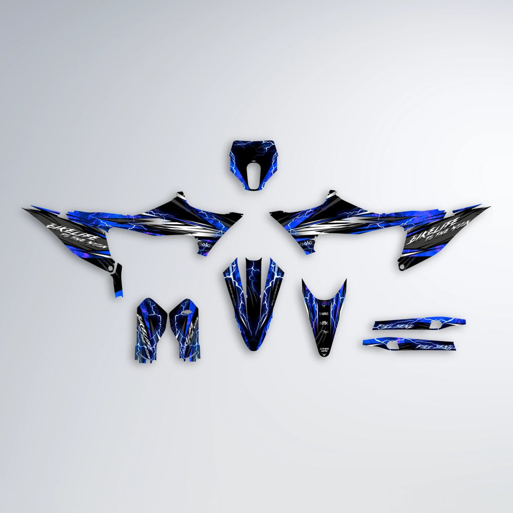 TRINITY Stark Varg SM graphics kit parts layout in Blue