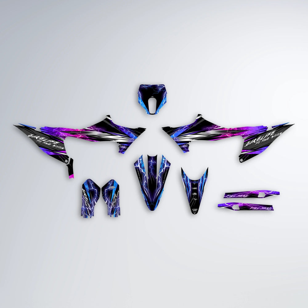 TRINITY Stark Varg SM graphics kit parts layout in Blue Purple Fade