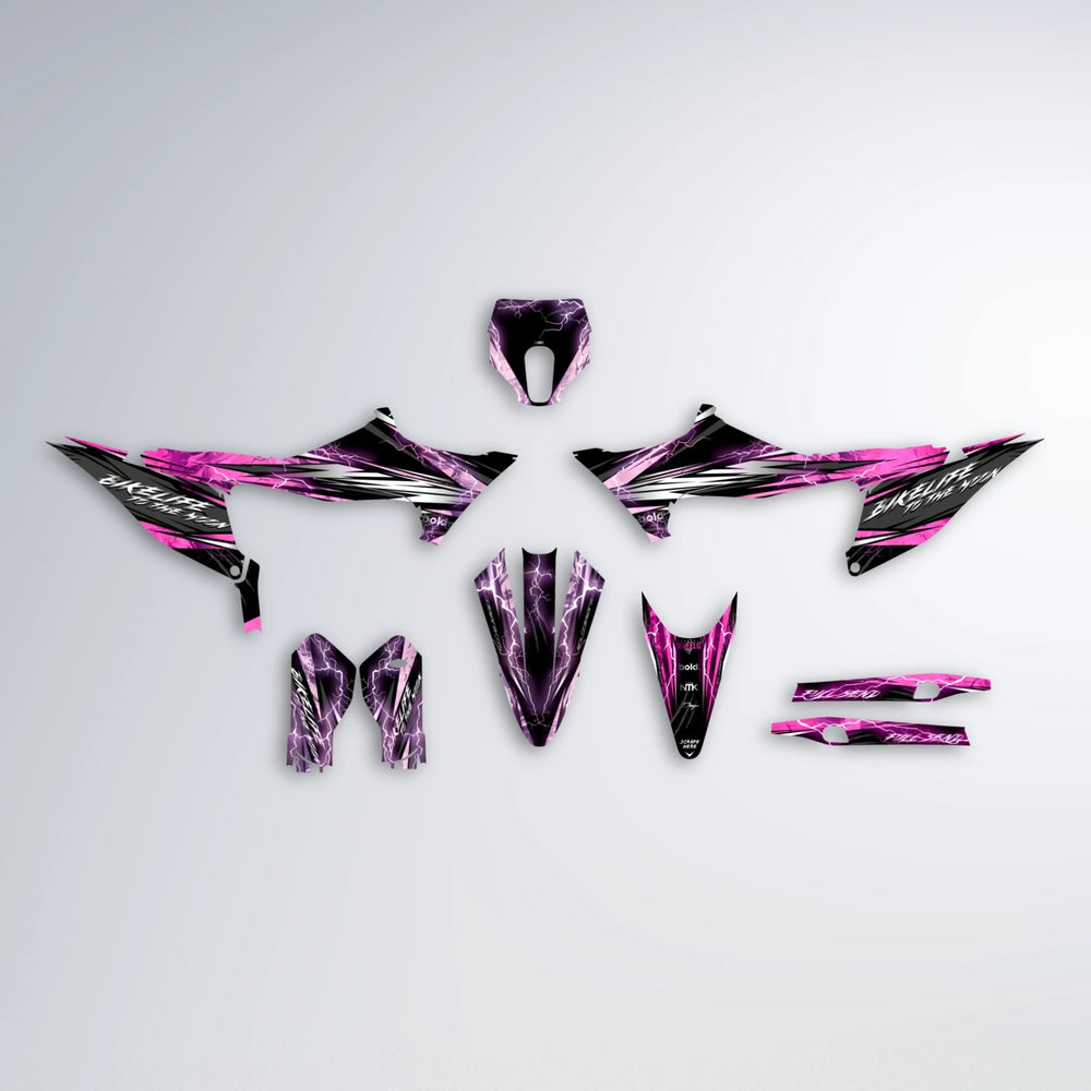 TRINITY Stark Varg SM graphics kit parts layout in Flamingo