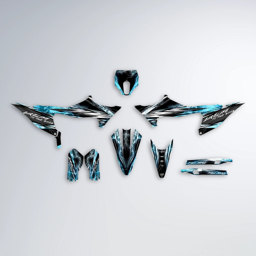 TRINITY Stark Varg SM graphics kit parts layout in Light Blue & White