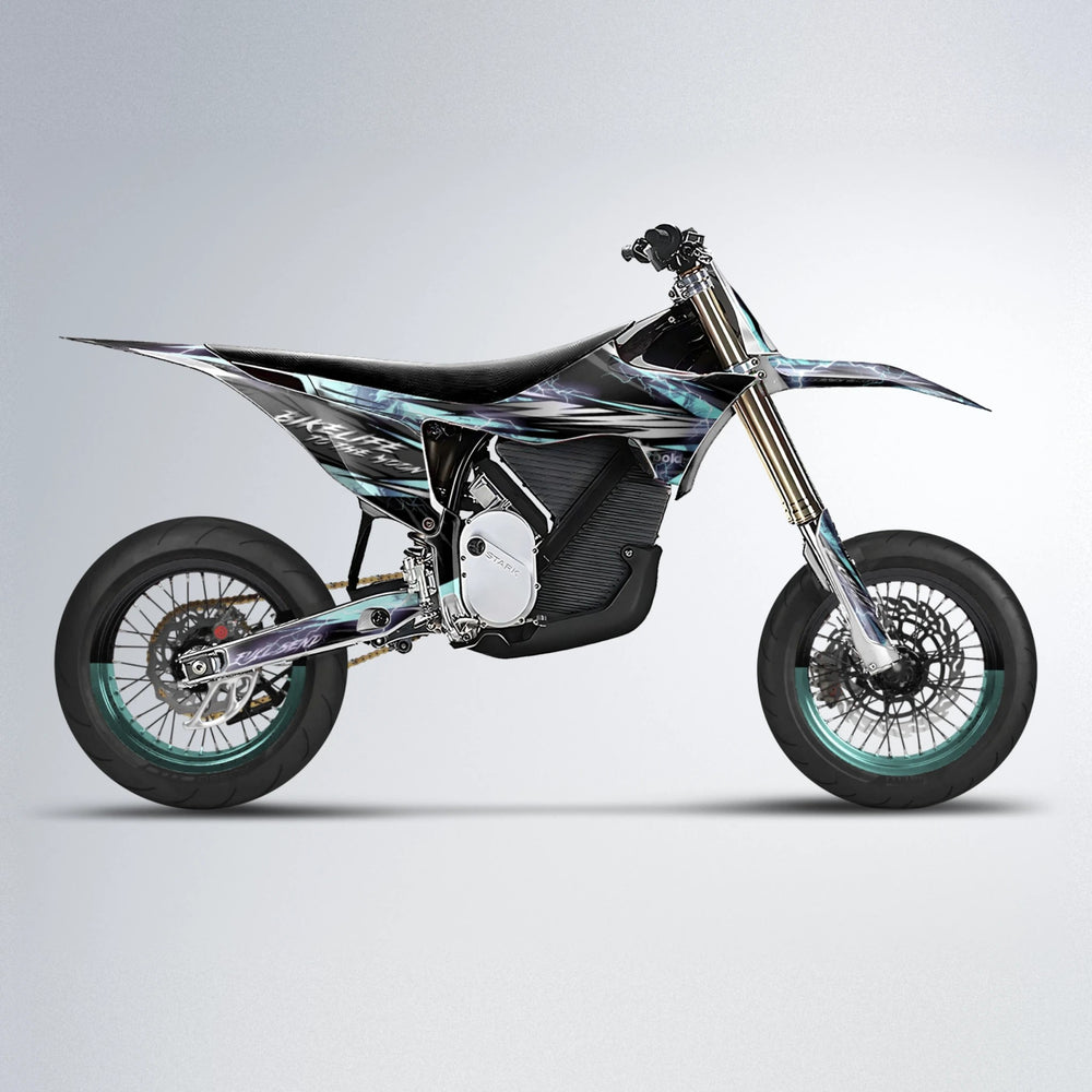 TRINITY Stark Varg SM supermoto graphics kit in Mint