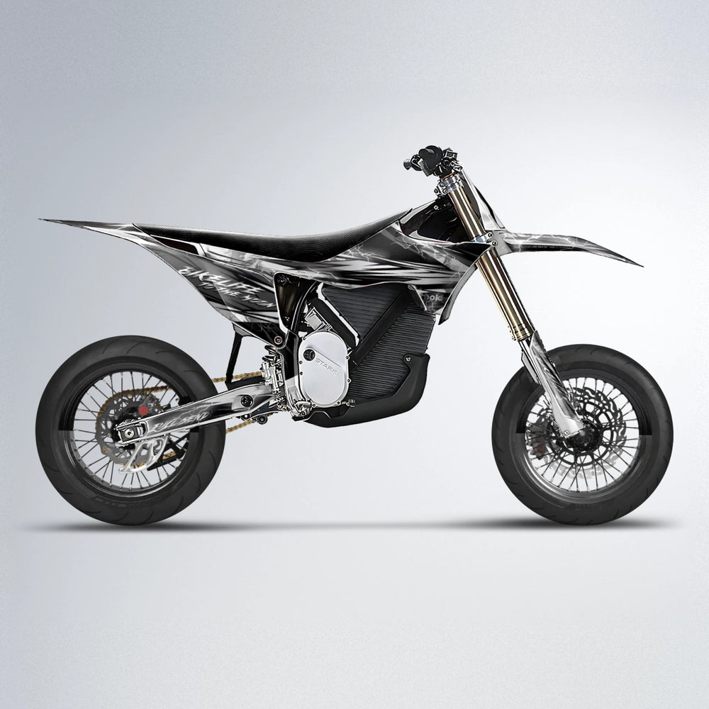 TRINITY Stark Varg SM supermoto graphics kit in White