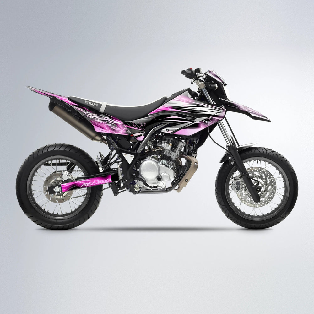 TRINITY Yamaha WR 125X supermoto graphics kit in Flamingo